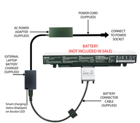 External Laptop Battery Charger for ASUS X550CA X550CC X550LA X550LC, A41-X550A 1