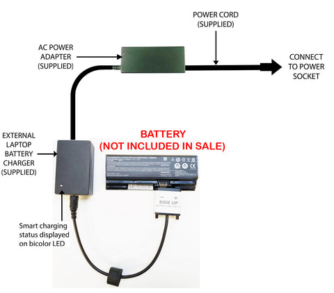 External Laptop Battery Charger for Clevo NH50ED NH50RA NH55ED NH55RA, NH50BAT-4