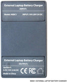 External Laptop Battery Charger for HP Pavilion DV4 DV5 G60 G70, HSTNN-DB72 EV06 3