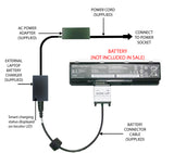 External Laptop Battery Charger for ASUS N45 N45S N55 N55E N75 N75E N75S A32-N55 1