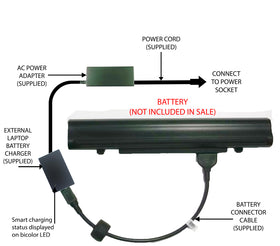 External Laptop Battery Charger for ASUS U46E U46J U46S U56E U56J U56S, A42-U46 1