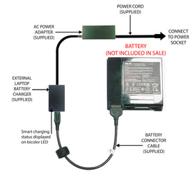 External Laptop Battery Charger for ASUS G74S G74SW, G74SX, G74J, G74JH, A42-G74 1