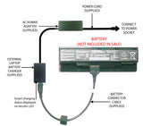 External Laptop Battery Charger for ASUS N46 N56 N76, A31-N56 A32-N56 A33-N56 1