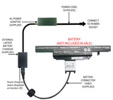 External Laptop Battery Charger for Clevo W650, W650R, W650S, W670R , W650BAT-6 1