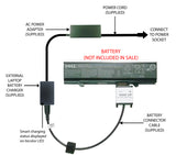 External Battery Charger for DELL Latitude E5400 E5500, KM742 RM661 MT186 WU843 1