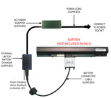 External Laptop Battery Charger for Dell Latitude Z600, Y596M D837N D839N X741M 1