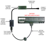 External Laptop Battery Charger for DELL Studio 1735, 1736, 1737, RM791, KM978 1