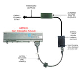 External Laptop Battery Charger for Dell Latitude E6400 E6500, PT434 PT437 KY477 1