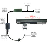 External Laptop Battery Charger for Gateway MX3000, NX200, M250, W32044L W43044L 1