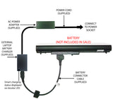 External Laptop Battery Charger for HP 340/345/350/355 G1/G2, LA04DF, 752237-001 1