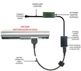 External Laptop Battery Charger for HP Pavilion TouchSmart 11-E, KP03 729892-001 1