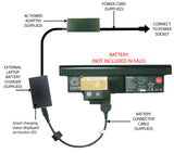 External Laptop Battery Charger for Lenovo ThinkPad X200 X201 Tablet, 43R9257 1