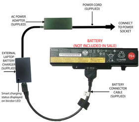 External Laptop Battery Charger for Lenovo IdeaPad Y480 Y580 Z580 Z585, L11S6Y01 1