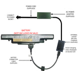 External Laptop Battery Charger for Lenovo IdeaPad Y490 Y500 Y510 Y590, L11S6R01 1