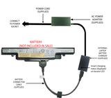 External Laptop Battery Charger for Lenovo IdeaPad Y490 Y500 Y510 Y590, L11S6R01 1