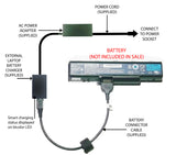 External Laptop Battery Charger for Packard Bell EasyNote TJ6X, AS09A61 AS09A71 1