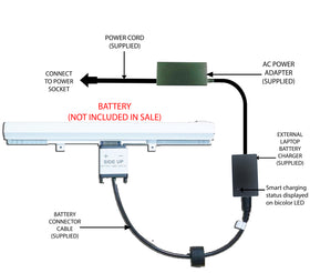 External Laptop Battery Charger for Toshiba Satellite L50-B, L50-C, PA5186U-1BRS 1