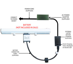 External Laptop Battery Charger for Toshiba Satellite L50D-B L50D-C PA5186U-1BRS 1