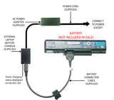 External Laptop Battery Charger for eMachines D525 D725 E525, AS09A31 AS09A41 1